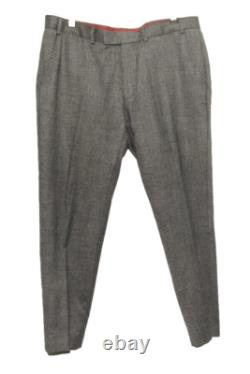 Costume en tweed en édition limitée trois pièces Herbie Frogg 46 R W 40'' Gris