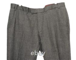 Costume en tweed en édition limitée trois pièces Herbie Frogg 46 R W 40'' Gris