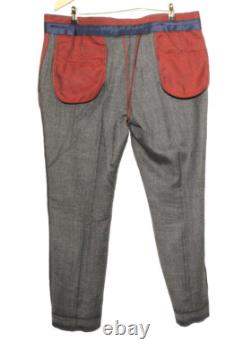 Costume en tweed en édition limitée trois pièces Herbie Frogg 46 R W 40'' Gris