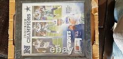 Dallas Cowboys Cadre Édition Limitée 2014 Pièce de Football Utilisé en Match