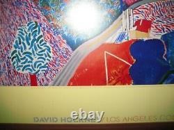 David Hockney Mulholland Drive Lacma 1980 Édition Limitée Affiche Encadrée