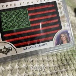 Décision de carte Melania Trump Super American Flag Patch 2020 Edition Limitée Rare