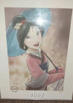 Disney Mulan Impression Encadrée Édition Limitée 18/250 TBE