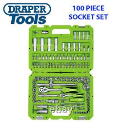 Draper 55318 Edition Limitée 1/4 & 1/2 Drive 100 Pièce Métrique Socket & Bit Set