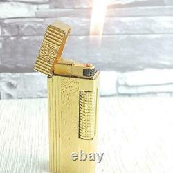 Dunhill Gas Lighter Edition Limitée 500 Pièces Or Box Vtg Vintage