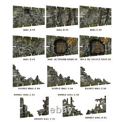 Édition Kickstarter du donjon de fantasy (28-35mm, 732 pièces) Terrain Battle Systems