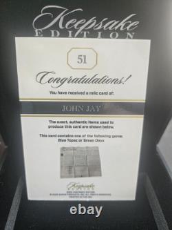 Édition Souvenir Carte Relique John Jay Édition Limitée 1/1, Morceau d'Histoire