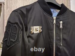 Édition limitée PHILIPP PLEIN / Veste bomber, pièce de haute couture de défilé de mode.