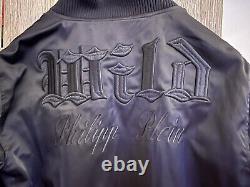 Édition limitée PHILIPP PLEIN / Veste bomber, pièce de haute couture de défilé de mode.