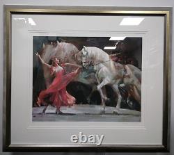 Édition limitée de l'impression Giclee de Fletcher Sibthorp 'Bailadora y Caballo' Cadre & Monture