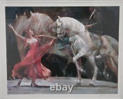 Édition limitée de l'impression Giclee de Fletcher Sibthorp 'Bailadora y Caballo' Cadre & Monture