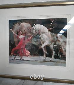 Édition limitée de l'impression Giclee de Fletcher Sibthorp 'Bailadora y Caballo' Cadre & Monture