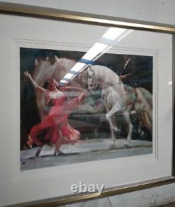 Édition limitée de l'impression Giclee de Fletcher Sibthorp 'Bailadora y Caballo' Cadre & Monture