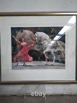 Édition limitée de l'impression Giclee de Fletcher Sibthorp 'Bailadora y Caballo' Cadre & Monture