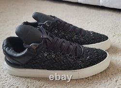 Édition limitée des baskets pour hommes noires Filling Pieces taille 9 EUR 43 US10 28,4cm