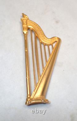 Édition limitée signée Karl Lagerfeld, première édition, pièce vintage broche Harpe