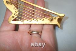 Édition limitée signée Karl Lagerfeld, première édition, pièce vintage broche Harpe