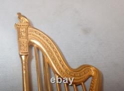 Édition limitée signée Karl Lagerfeld, première édition, pièce vintage broche Harpe