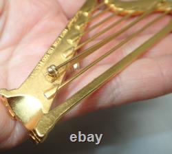 Édition limitée signée Karl Lagerfeld, première édition, pièce vintage broche Harpe