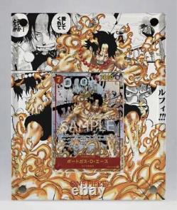 Édition limitée support acrylique pour carte One Piece avec Ace Comic Para pour affichage.