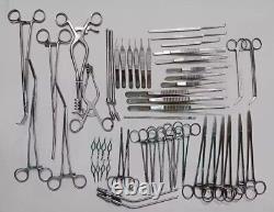 Ensemble de chirurgie vasculaire de 52 pièces, instruments chirurgicaux, instruments médicaux