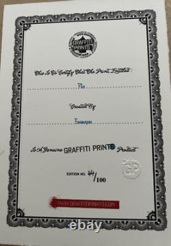 Fanakapan CINQ (5) Édition limitée 44/100 impression mint qui est encadrée professionnellement