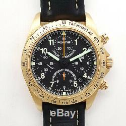 Fortis Cosmonautes Gold Chronograph Gmt Limited Edition No 099 / Only100pieces