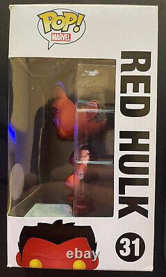 Funko Pop Metallic Red Hulk #31 Sdcc 2013 Edition Limitée 480 Pièces