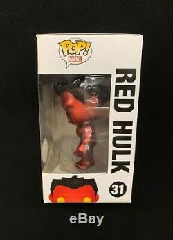 Funko Pop Métallisé Rouge Hulk 31 Boîte Endommagée Sdcc 2013 Édition Limitée 480 Pièces