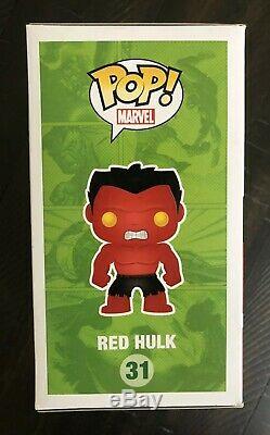 Funko Pop Métallisé Rouge Hulk 31 Sdcc 2013 Edition Limitée 480 Pièces Non Menthe