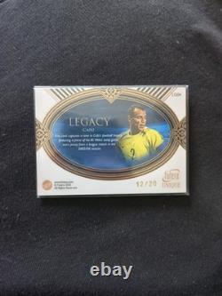 Futera Unique Monde Football 21 Édition Héritage Patch Porté par Cafu 12/20