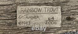 George Turner Truite Arc-en-ciel Sculpture Numérotée 64/2000