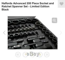 Halfords Advanced Set De 200 Clés À Cliquet À Douille, Édition Limitée, Noir € 370