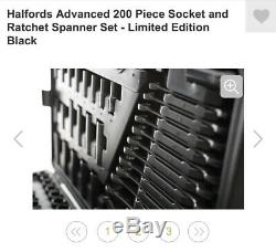 Halfords Advanced Set De 200 Clés À Cliquet À Douille, Édition Limitée, Noir € 370
