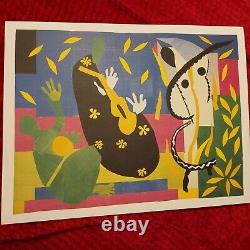 Henri Matisse 1952 Imprimer Cut Extérieur La Douleur Du Roi Édition Limitée Signée
