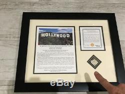 Hollywood Sign Limited Edition Présentation Piece, Encadré, Documentation Complète