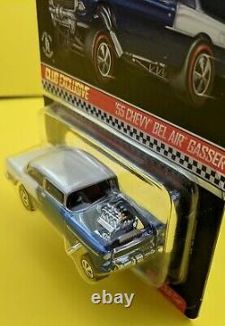 Hot Wheels Rlc 2016'55 Chevy Bel Air Gasser Avec Patch Et Bouton