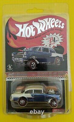 Hot Wheels Rlc 2016'55 Chevy Bel Air Gasser Avec Patch Et Bouton