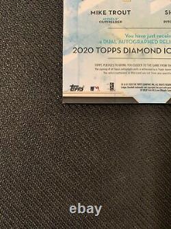 Icônes De Diamant De 2020 Topps Mike Trout Shohei Ohtani Dual Patch Auto #7/10 Angels