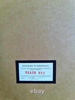 Impression en Édition Limitée Signée Death NYC Marilyn Monroe Encadrée avec Certificat d'Authenticité