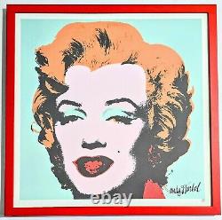 Impression lithographique encadrée de Marilyn Monroe en édition limitée d'Andy Warhol