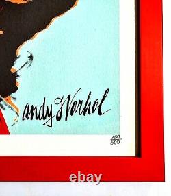 Impression lithographique encadrée de Marilyn Monroe en édition limitée d'Andy Warhol