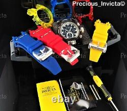 Invicta Reserve 52mm Bolt Zeus Magnum Anatomic Swiss Watch Avec Bracelet 4 Pièces