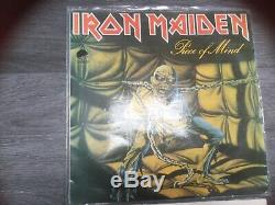 Iron Maiden Piece Of Mind Colombie Promo Bleu Ultra Rare