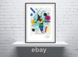 JOAN MIRO Le Poisson Chantant, 1973, Épreuve Signée, Édition Limitée, Certificat