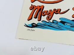 Jim Pollock Riviera Maya Phish Affiche De Cancun Ap Imprimer Signée #/250 Roue À Eau