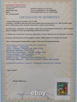 Keith Haring Certificat signé Look !