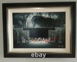 LEIGH LAMBERT tirage limité, 'En attendant le sifflet' 18/50 COA