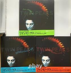 Laserdisc Twin Peaks Boîte 3 Pièces Ensemble Complet Withobi Japon Ver Rare David Lynch