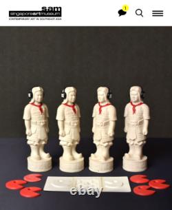 Le Guerrier par Justin Lee Statue en Édition Limitée Art Pop Pièce de Musée RARE